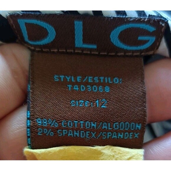 DLG Estilo Dress Size 12 Black And White Swirled Print Zebra Twiggy Retro 70s - Picture 4 of 7